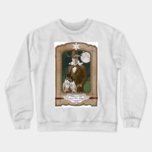 Green Man Pagan Holiday Greeting Crewneck Sweatshirt